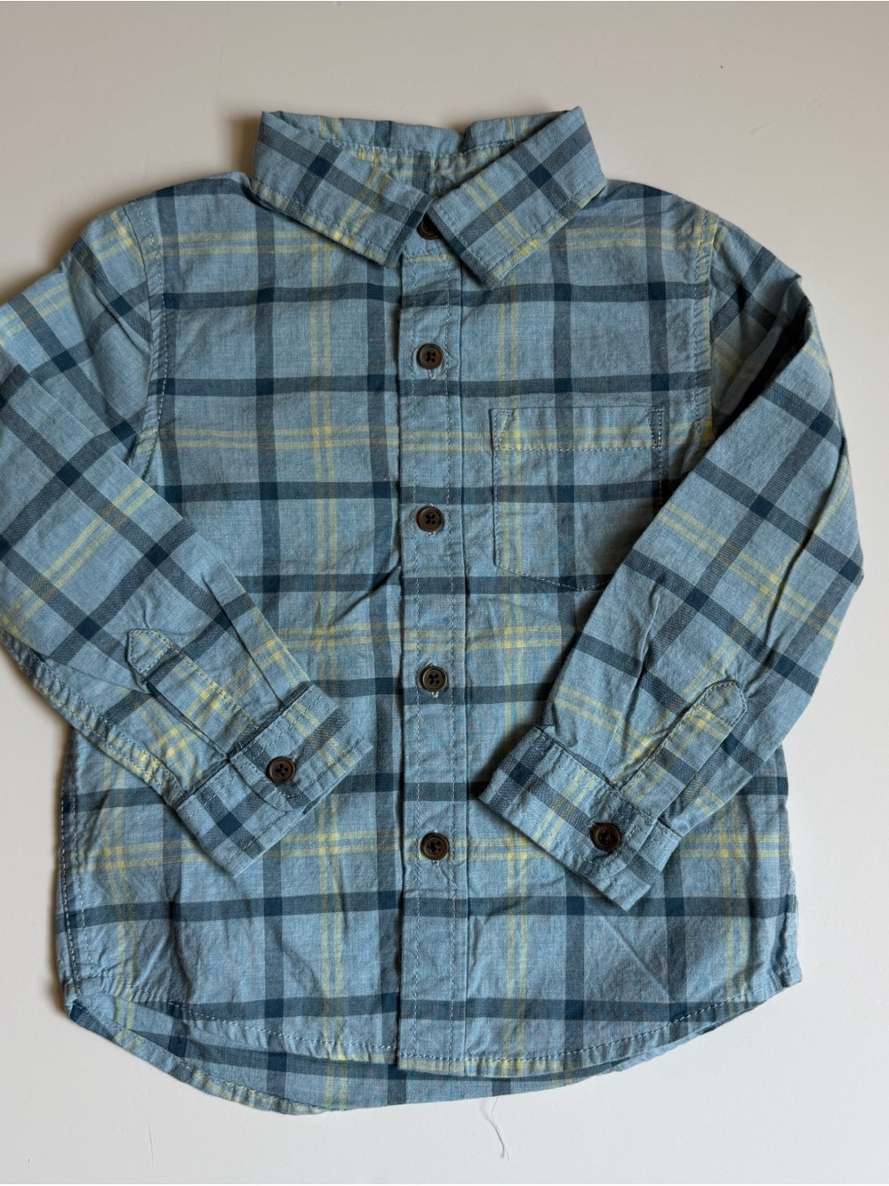 Bundle Cat & Jack and Crewcuts Boys Size 3T Gingham Button Down Shirts - Picture 4 of 15